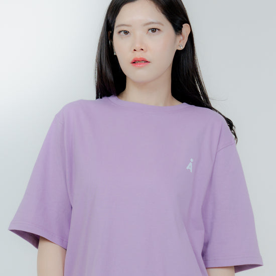 ALAND HI SEOUL LOGO HALF SLEEVE LAVENDER