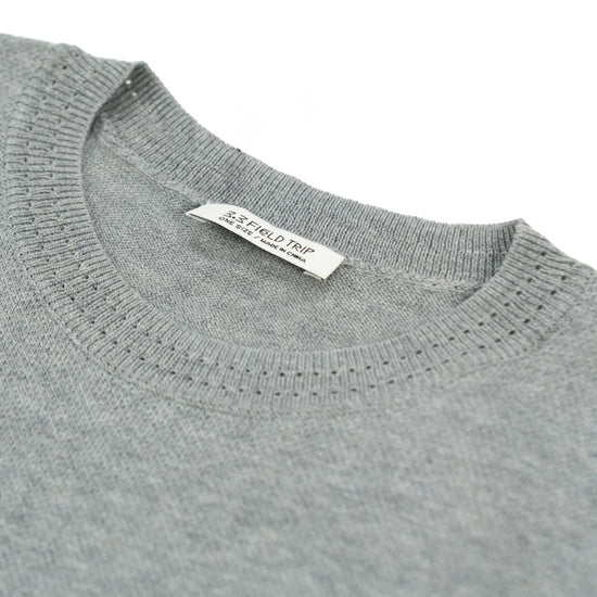 ARGYLE KNIT VEST GREY