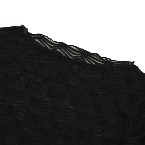FEMININE TIEDYE SMOCKING TOP BLACK
