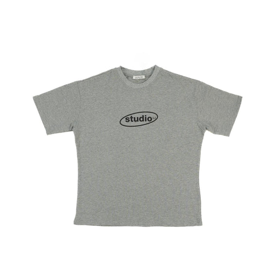 STUDIO OVAL GRAPHIC T-SHIRT MELANGE GREY