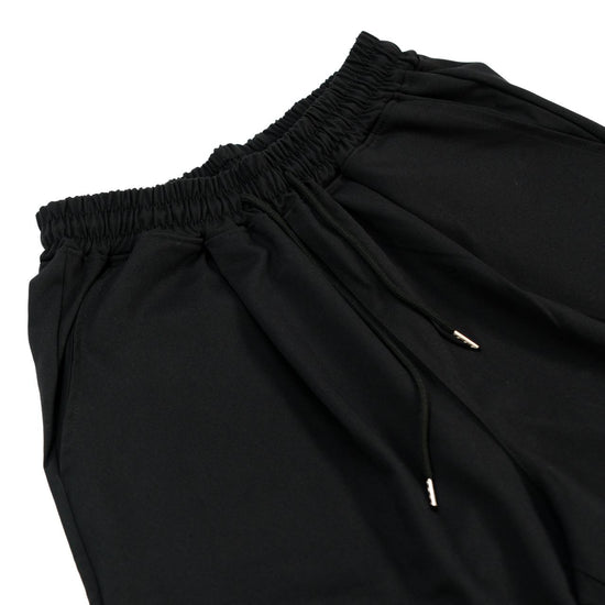 MENS SNAP BUTTON CARGO PANTS BLACK