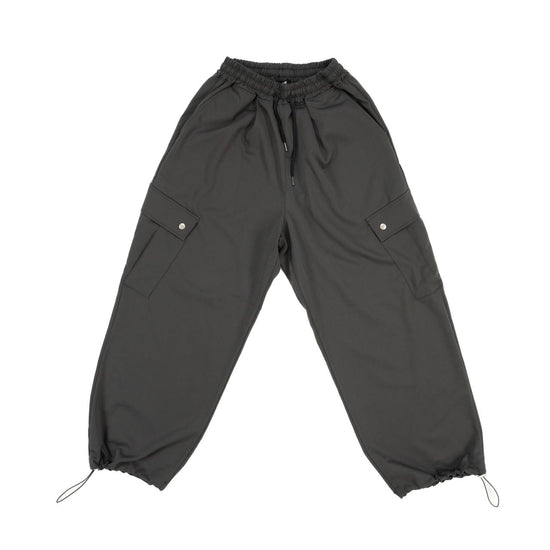 MENS SNAP BUTTON CARGO PANTS GREY