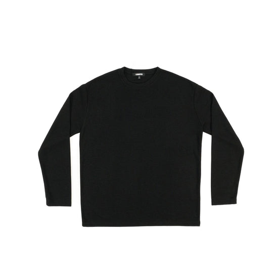 MENS BASIC LONG SLEEVE T-SHIRT BLACK