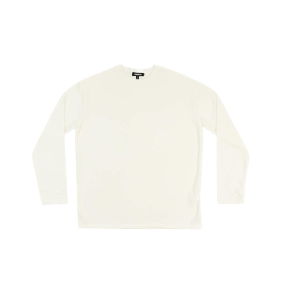 MENS BASIC LONG SLEEVE T-SHIRT IVORY