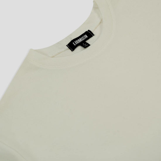 MENS BASIC LONG SLEEVE T-SHIRT IVORY