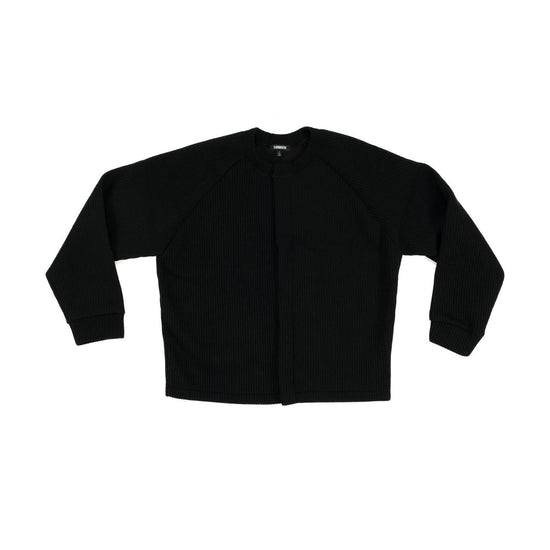 MENS SNAP BUTTON JACKET BLACK