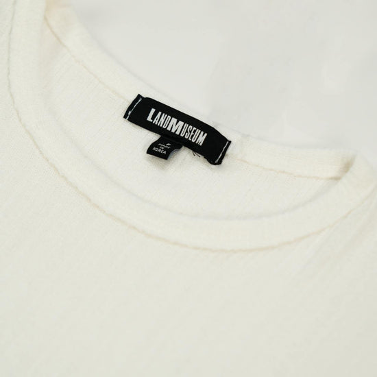 MEN'S TEXTURED LONG SLEEVE T-SHIRT IVORY