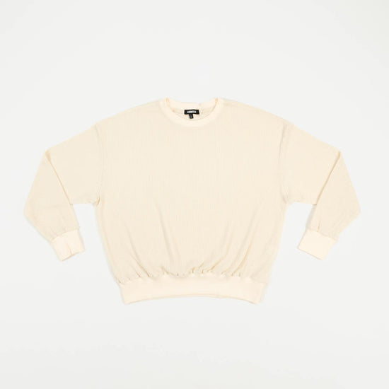 MENS TEXTURED SWEATSHIRT CREAM