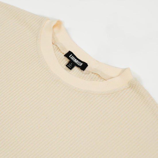 MENS TEXTURED SWEATSHIRT CREAM