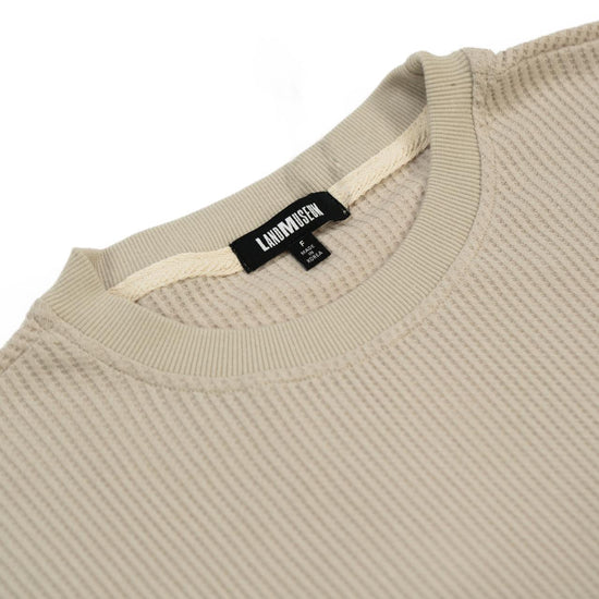 MENS TEXTURED SWEATSHIRT LIGHT GREY