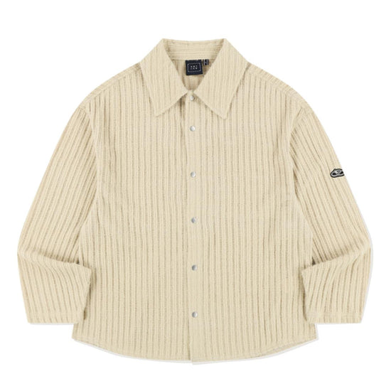 WIDE KNIT SHIRT BEIGE