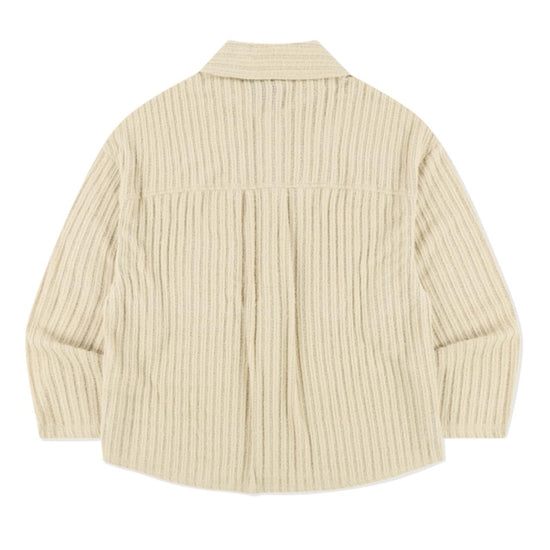 WIDE KNIT SHIRT BEIGE