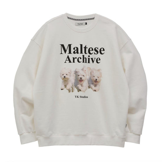 MALTESE ARCHIVE SWEATSHIRTS WHITE