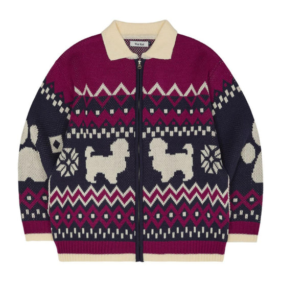 PUPPY COWICHAN ZIP-UP CARDIGAN NAVY