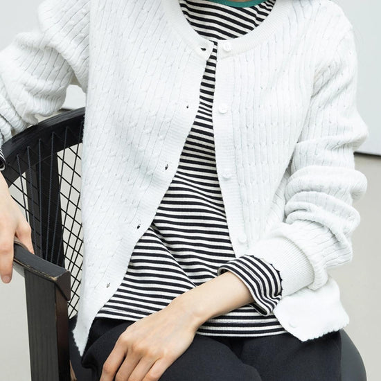 ESSENTIAL STRIPED T-SHIRT BLACK