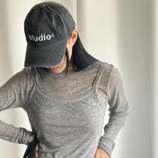 PIGMENT STUDIO BASEBALL CAP CHARCOAL