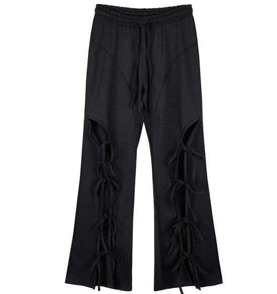 STRING BANDING PANTS BLACK