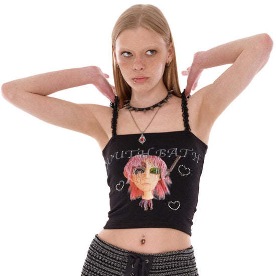 ANDROID LACE SLEEVELESS BLACK