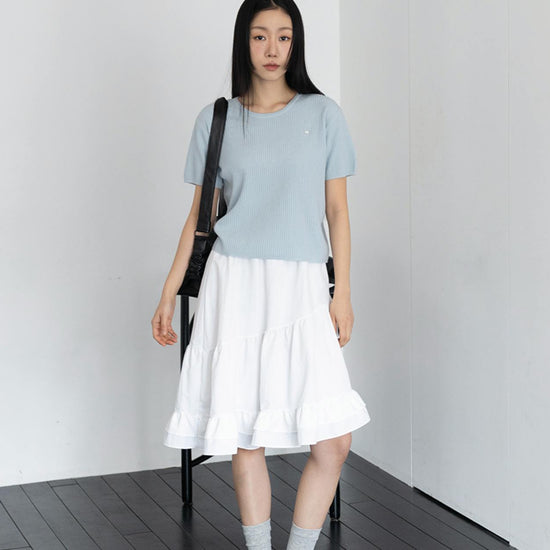 CASCADE NYLON SKIRT IVORY