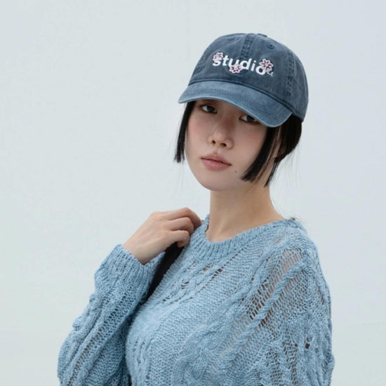 FLOWER 3.3 PIGMENT BALL CAP BLUE