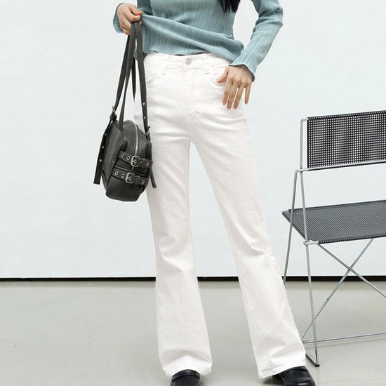 VERSATILE BOOTS CUT PANTS BLACK