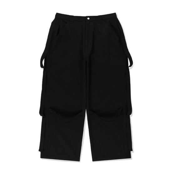 WIDE BONDAGE PANTS BLACK