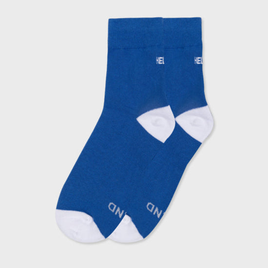 ALAND "HELLO" LOGO SOCKS BLUE