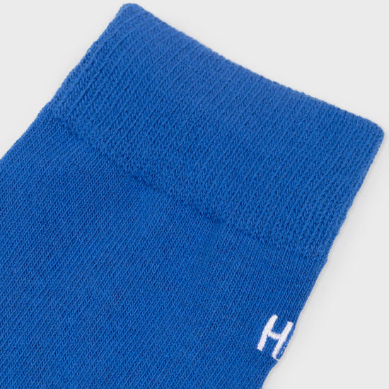 ALAND "HELLO" LOGO SOCKS BLUE