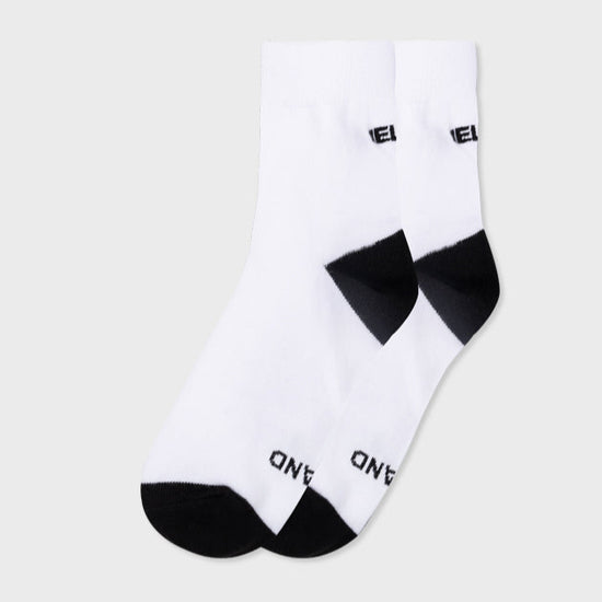 ALAND "HELLO" LOGO SOCKS WHITE