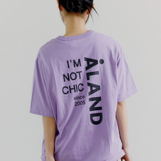 ALAND I'M NOT CHIC HALF SLEEVE LAVENDER