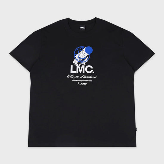 LMC X ALAND F GLOBE TEE BLACK