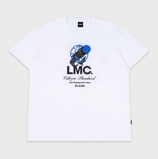 LMC X ALAND F GLOBE TEE WHITE
