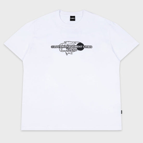 LMC X ALAND FN LOGO TEE WHITE