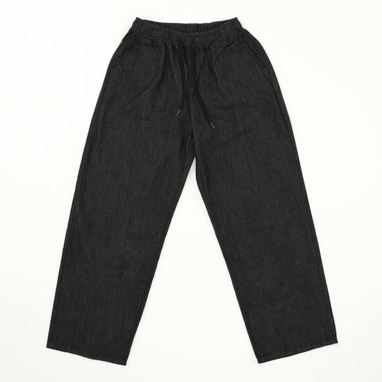 MEN'S NONFADE BANDING DENIM PANTS BLACK
