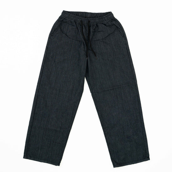 MEN'S NONFADE BANDING DENIM PANTS DARK BLUE