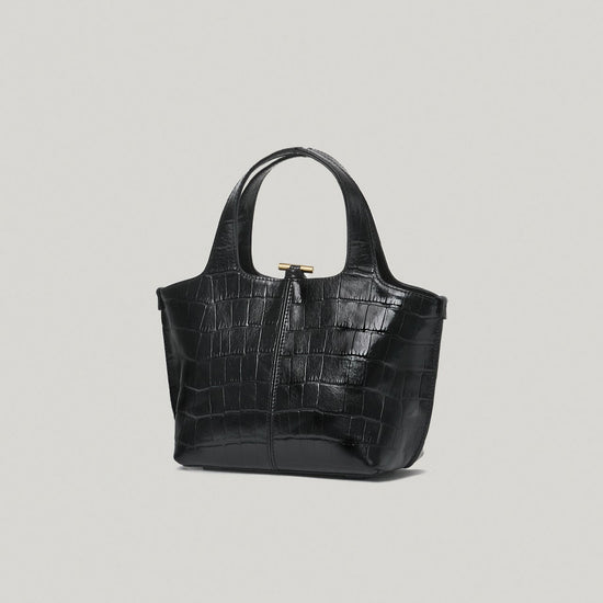 PANIER PETIT BAG PATTERN BLACK