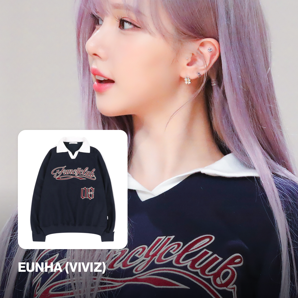 BUY NASTY FANCY CLUB Sweatshirt 08 RUGBY COLLAR SWEATSHIRT NAVY BUY NASTY FANCY CLUB Sweatshirt 08 RUGBY COLLAR SWEATSHIRT NAVY