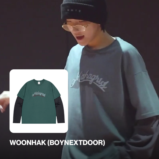 SYMBOL LAYERED LS TEE BLUE
