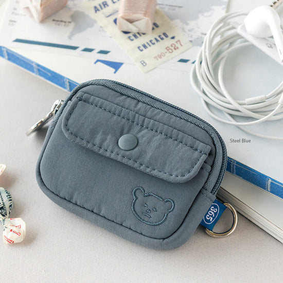 365 POCKET AIRPODS POUCH STEEL BLUE