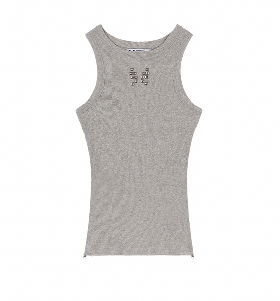 COMFORT ZIPPER SLEEVELESS GRAY
