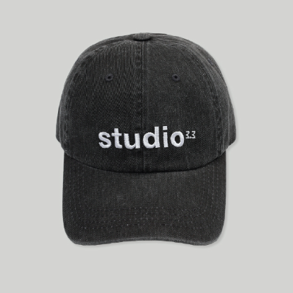 3.3 PIGMENT STUDIO BASEBALL CAP CHARCOAL