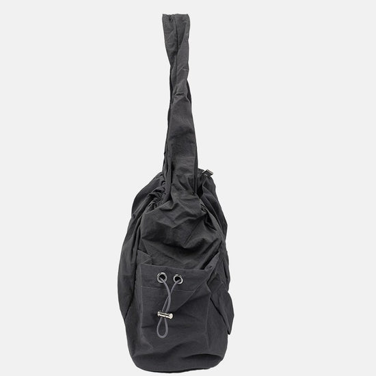 SHIRRING TOTE BAG BLACK
