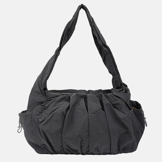 SHIRRING TOTE BAG CHARCOAL