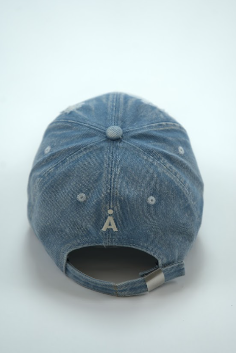ALAND SEOUL DAMAGE BASEBALL CAP INDIGO