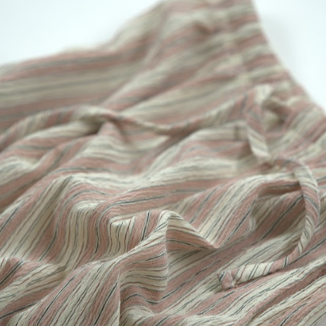 COZY STRIPE HALF PANTS RED