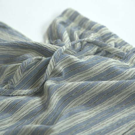 COZY STRIPE HALF PANTS BLUE