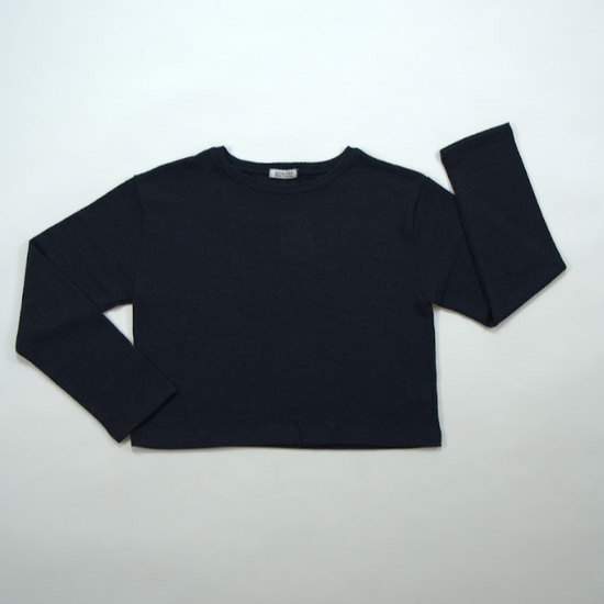 U CREW NECK T-SHIRT BLACK