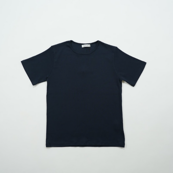 PURE ROUND T-SHIRT NAVY