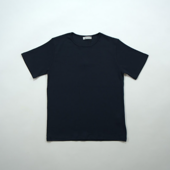 GARMENT PLAIN T-SHIRT NAVY