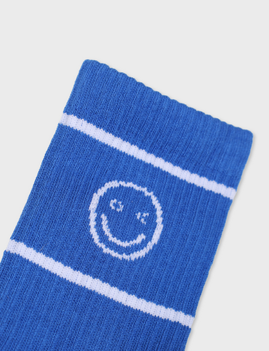 ALAND SMILE LOGO SOCKS BLUE